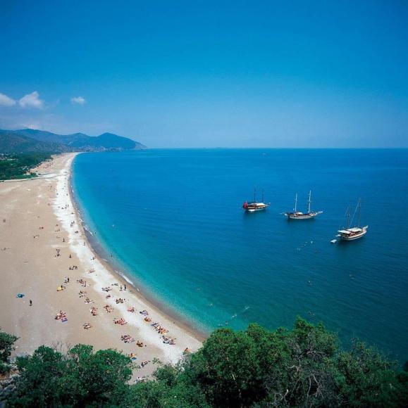 Beach in Kemer, Turkey